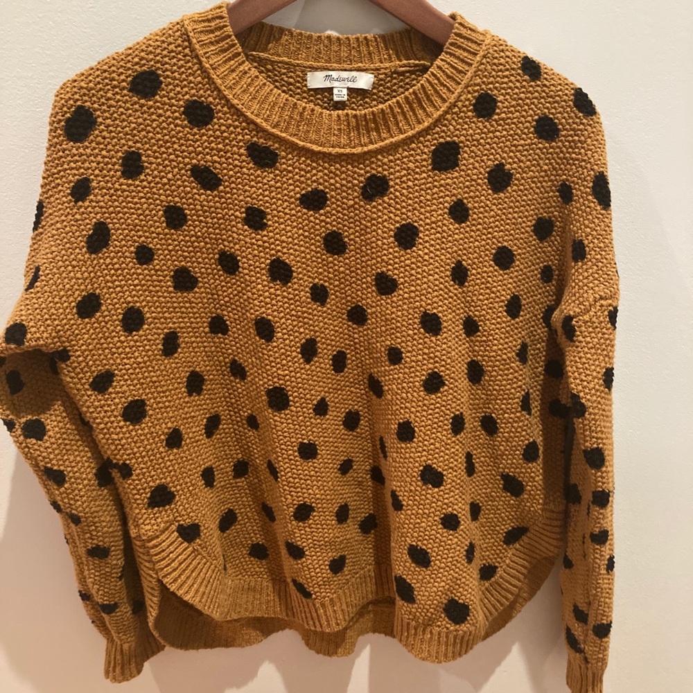 Madewell Painted Spots pullover sweater